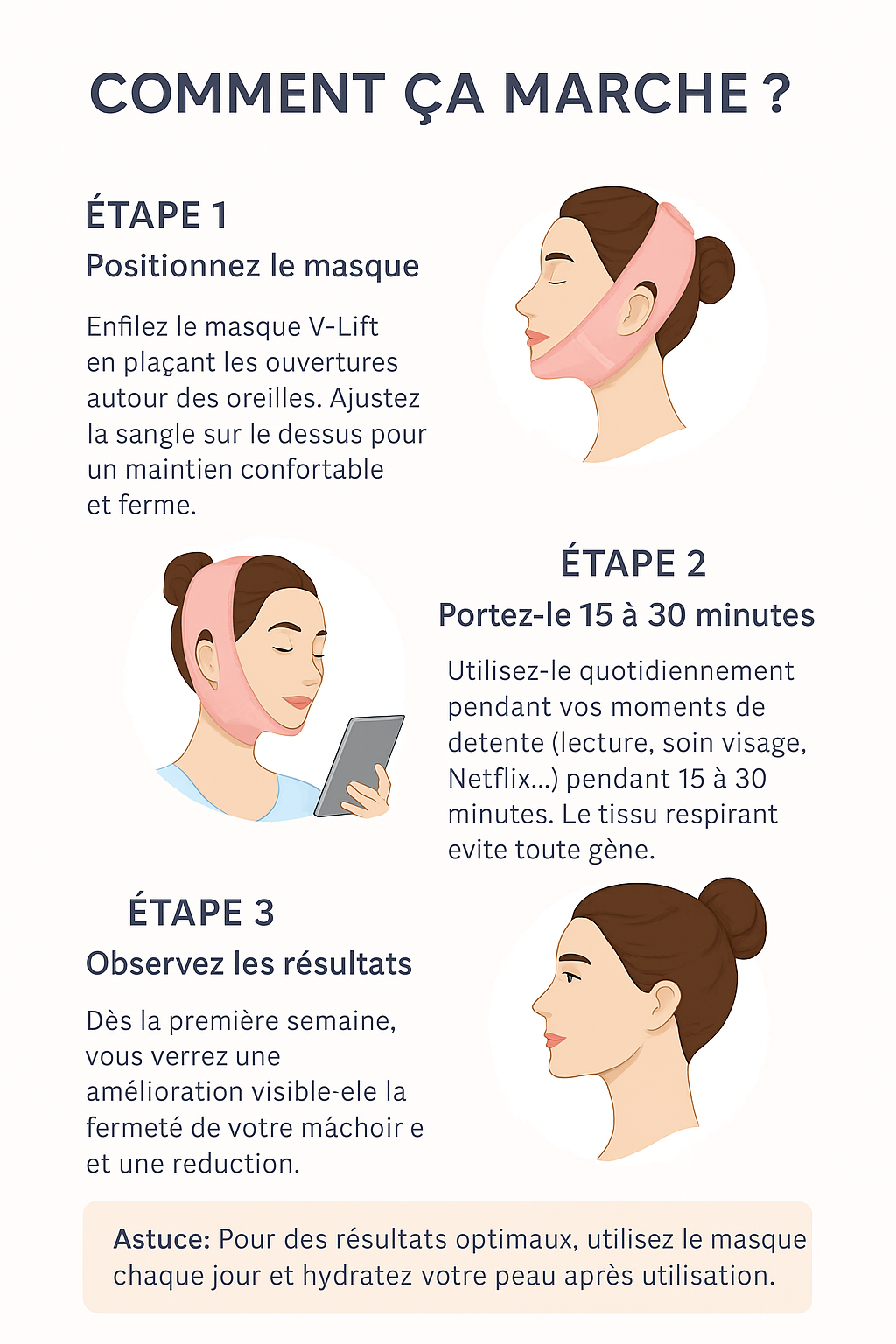 Masque V-Lift Raffermissant – Affinez votre Visage Sans Effort